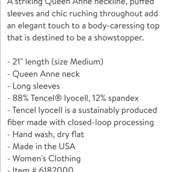 Reformation Esra Queen Anne Neck Top B1107 - Picture 4 of 7